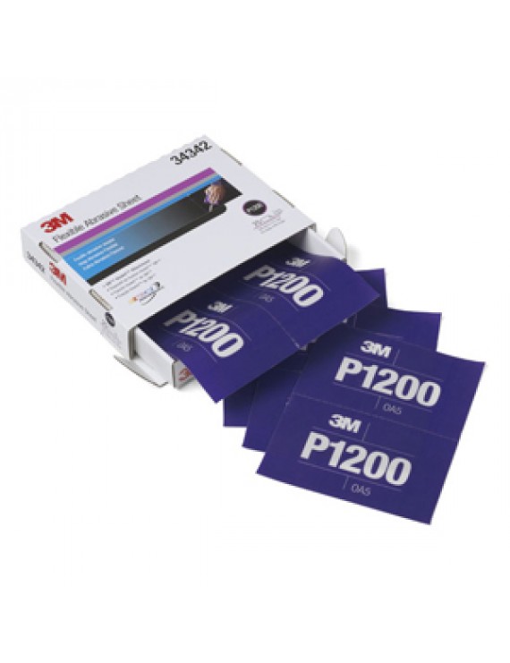 3M 34342 Esnek Hookit P1200 Tabaka El Zımparası 140x173mm