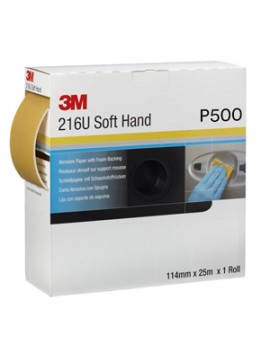 3M 50338 216U Sarı Rulo Sünger Zımpara P500 114x135mm (25m)