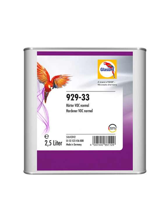 Glasurit 929-33 VOC 3.5 Sertleştirici (Normal)  2,5 Lt.